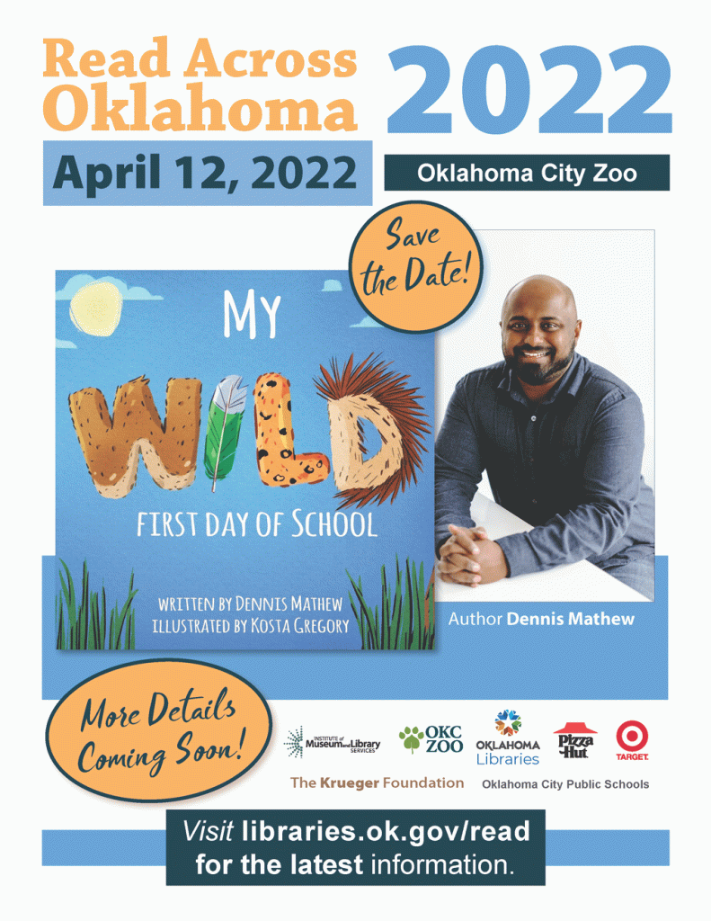 Read Across Oklahoma will be on April 12, 2022 at the Oklahoma City Zoo.